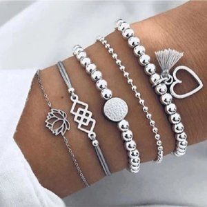 Bohemian Bracelets & Bangles Set Vintage Bead Boho
